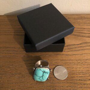 Sterling Silver Turquoise Statement Ring